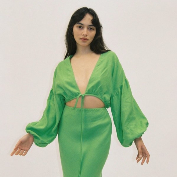 Linen wrap top - Picture 2 of 2